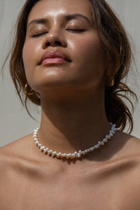 ZIG ZAG PEARL NECKLACE