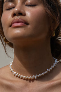 ZIG ZAG PEARL NECKLACE